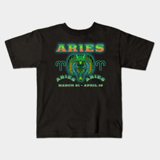 Aries 9a Black Kids T-Shirt